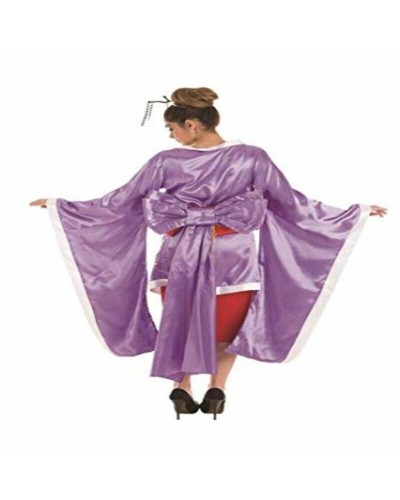 Geisha Kostüm Lila M/L - 3 Tlg. - Traditionelles Japanisches Kleid
