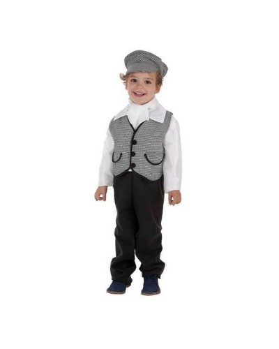 Traje Chulapo Niño 2-3 Años Negro - Completo 4 Piezas Tradicional Español
