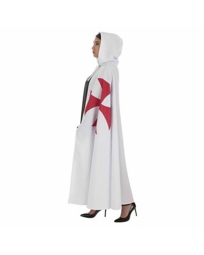 Capa Templaria Cruzado Adulto - Disfraz Soldado Medieval de Algodón
