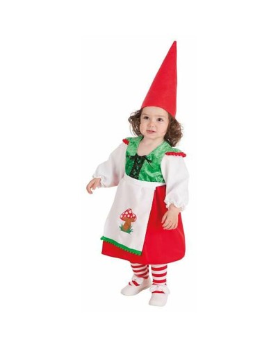 Costume Neonato Gnomo 0-12 Mesi - Set 3 Pezzi - Travestimento Divertente
