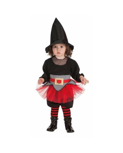 Dolly Costume Bébé Sorcière 0-12 Mois - Ensemble 6 Pièces Halloween
