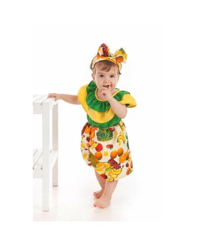 Costume Neonata Cuba Fruits 12 Mesi - 2 Pezzi - Protezione Solare UPF 50+
