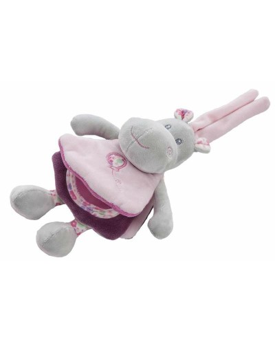 Peluche Hipopótamo Libro Interactivo Tela Suave Primeras Actividades
