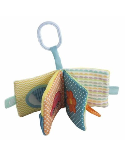 Sensorisches Stoffbuch für Babys - 12x12cm - Weich und interaktiv
