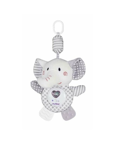 Móvil para Cuna Elefante Corazón: Música, Luces, 35cm - Juguete Colgante
