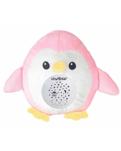 Muzikale Knuffel Projector Roze Pinguïn