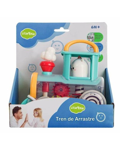 Holzzug zum Ziehen für Kinder - Lernspielzeug Lauflernhilfe 18cm
