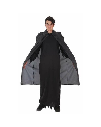 Capa Negra Superhéroe Adultos/Niños - Disfraz Halloween

