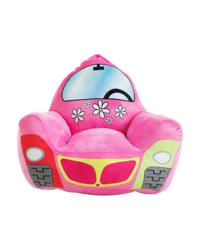 Children's Armchair Car Pink 52x48cm - Comfortable Game Seat
