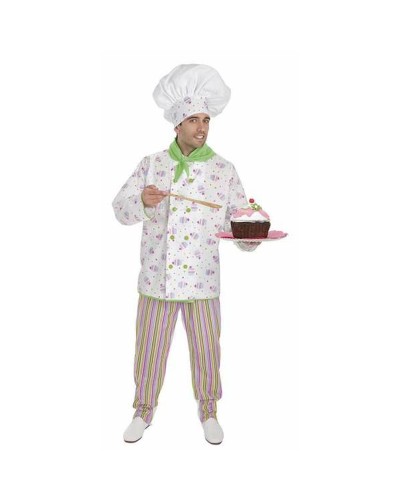 Disfraz de Pastelero Adulto M/L - 4 Piezas - Disfraz Divertido
