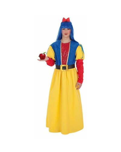Costume Biancaneve Adulto M/L - 4 Pezzi - Vestito Carnevale e Halloween
