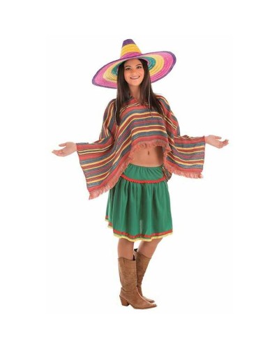 Costume Mexicaine Adulte - Taille L, 3 Pièces - Déguisement Fiesta
