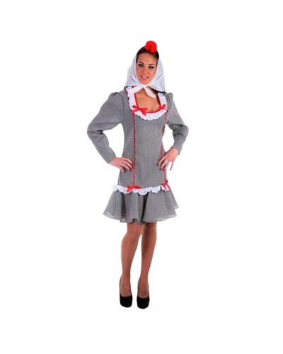 Costume Chulapa Adulto M/L - Abito Tradizionale Festa di San Isidro (2 Pz)
