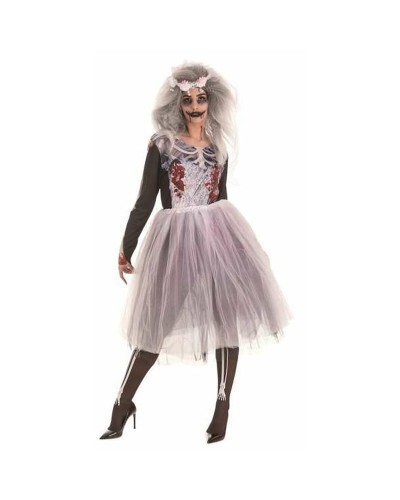 Costume Sposa Cadavere Adulti M/L - Halloween 4 Pezzi
