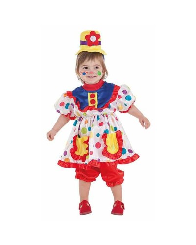 Baby Clown Kostüm 18 Monate - 3 Teile - Party Verkleidung
