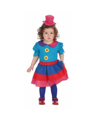 Disfraz de Payasa Neonato Mujer 18 Meses - Set 2 Piezas Carnaval
