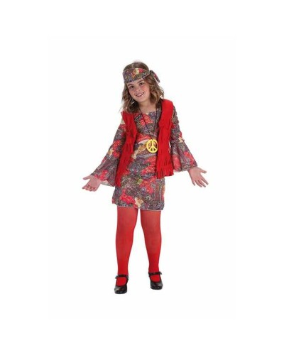 Déguisement Hippie Enfant 3-6 Ans - Robe de Carnaval Colorée
