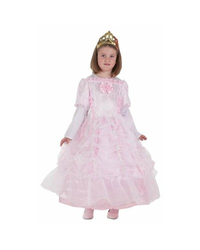 Costume Bambina Principessa Rosa Chiaro 3-6 Anni - Vestito Carnevale
