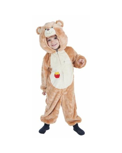 Costume Orso Marrone Chiaro Bambino 3-4 Anni - Set 2 Pezzi
