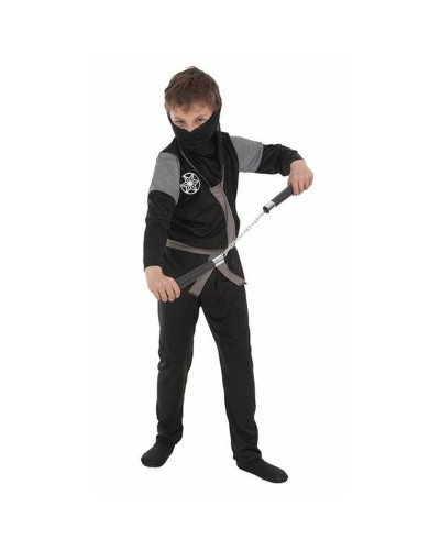 Maskeraddräkt för barn Ninja 3-6 år Svart (4 Delar)
