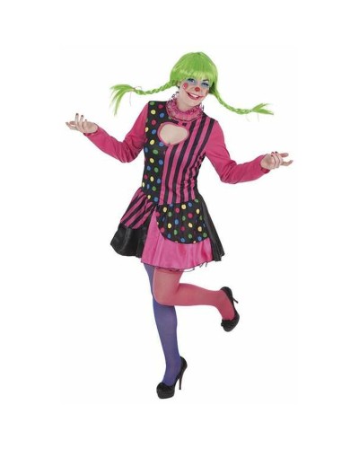 Costume Donna Pagliaccio Righe - Taglia M/L (2 Pezzi) - Divertente & Colorato
