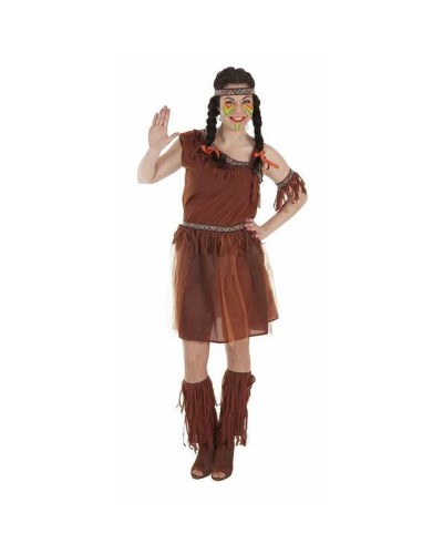 Adult Indian American Costume Adult L - 4 Pieces - Western Fancy Dress
