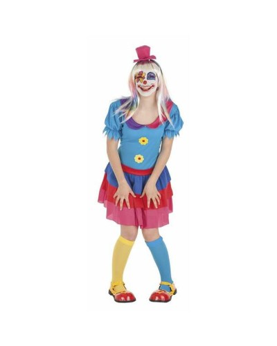 Damen Clownskostüm Crispina - Größe L, 2-teilig - Spaß garantiert
