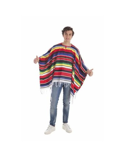 Monterrey Poncho L für Erwachsene - Mexikaner, Themenparty
