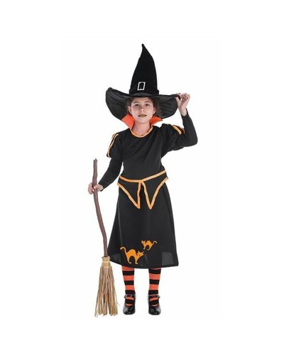 Costume Strega Carol Bambina 3-5 Anni - Set 4 Pezzi Halloween
