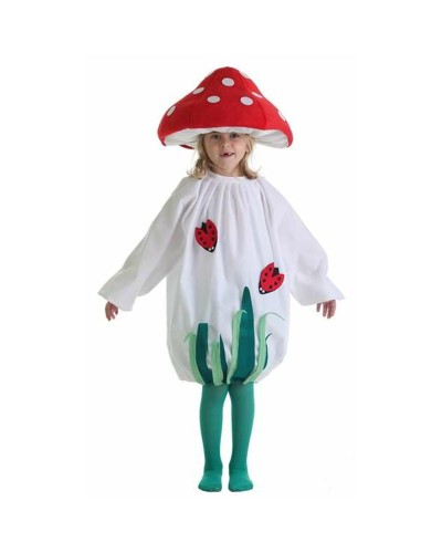 Mushroom Costume for Kids 5-7 Years - 3 Piece Set - Mushroom Dress Up
