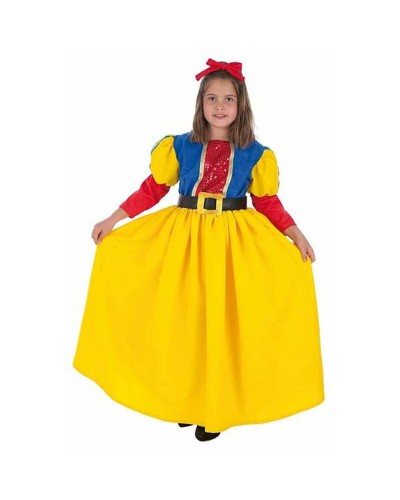 Disfraz Blancanieves Niña 3-5 Años - Vestido Princesa 4 Piezas
