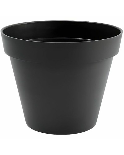 Vaso Rotondo Grigio EDA in Plastica Polipropilene, Ø 48 x 40 cm, per Decorazioni d'Interni