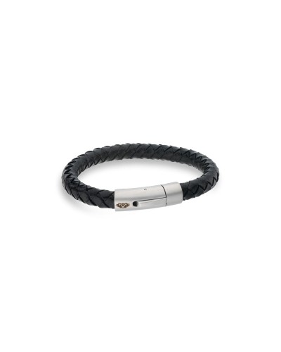 AN Jewels Pulsera Hombre Negra Malla Acero Inoxidable - AA.P233BK.M
