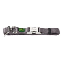 Hunter Collier Alu-Strong pour Chien Taille S (Tour de Cou 30-45 cm), Gris
