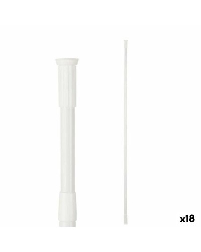 Barre de Douche Extensible 200 cm en Aluminium Blanc - Robuste et Durable
