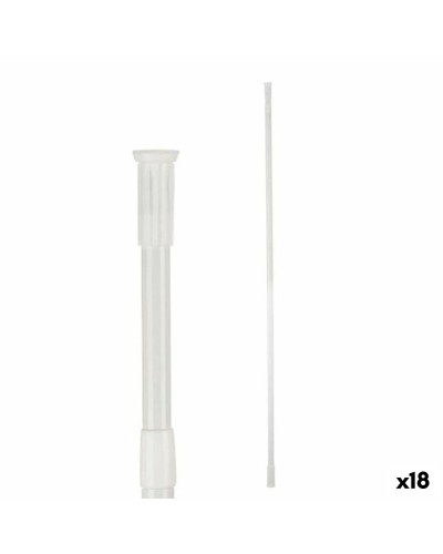 Barra de Ducha Extensible 260 cm Aluminio Blanco para Baño
