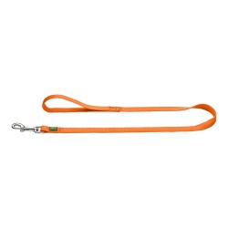 Laisse pour chien Hunter orange de 100 cm pour des promenades sûres et confortables.
