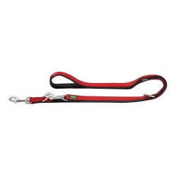 Laisse pour Chien Hunter Néoprène Rouge, Longueur 200 cm, Confortable et Résistante
