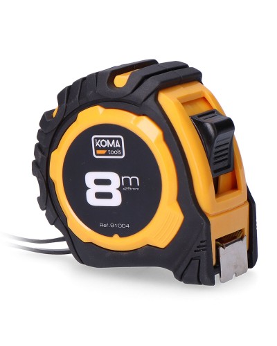 Cinta métrica Koma Tools Estándar ABS de 8 m con Ancho de Hoja 25 mm
