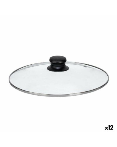 Topf mit silbernem Kristallglasdeckel, 26 cm (12er-Pack)
