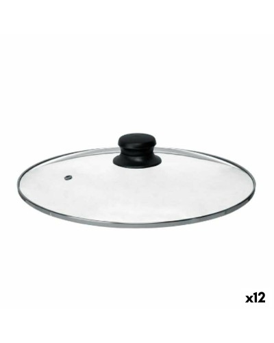POT LID CRYSTAL SILVER PLATED | 28 CM | Pack of 12
