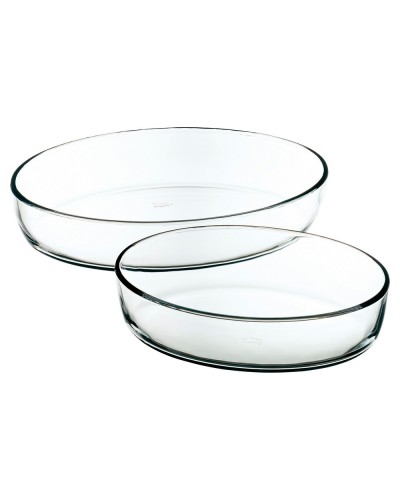 Bandeja para Horno Pyrex de Vidrio Transparente, 2 Unidades

