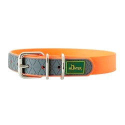Collier Réglable pour Chiens Hunter Commodité - Orange (Taille S : 28-36 cm)
