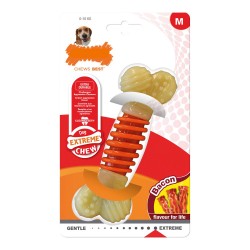 Nylabone Extreme Chew Pro Action : Jouet à mâcher en nylon au goût de bacon pour chiens de taille moyenne.
