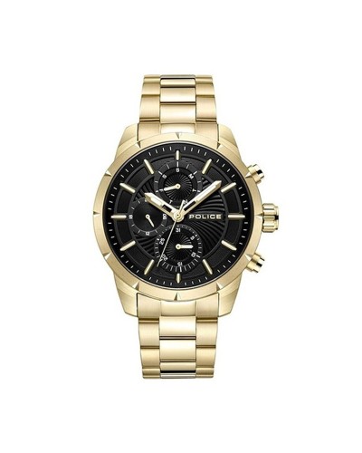 Police Herrenuhr PEWJK2227106 Chronograph Datum Edelstahl Schwarz
