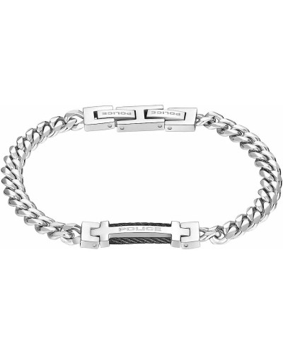 Police Armband für Herren, Stahl schwarz PEAGB0010101 - Urbaner Stil
