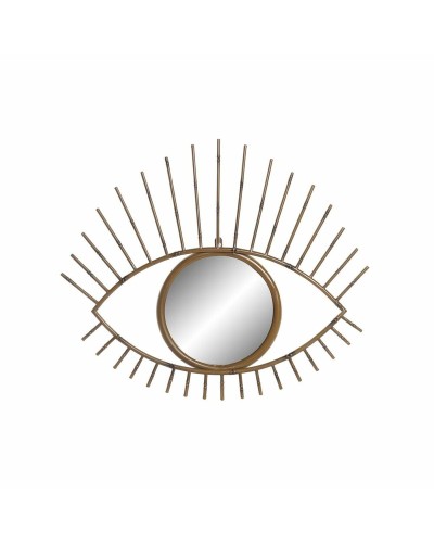 Väggspegel DKD Home Decor Naturell Metall Bali 63 x 4 x 53 cm