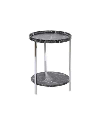 DKD Home Decor Table d'appoint Noire, 40x40x53 cm, Bois MDF
