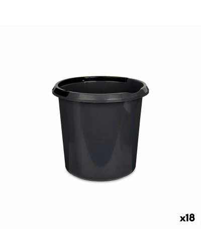 Emmer met handvat Grijs Antraciet 10 L (18 Stuks)