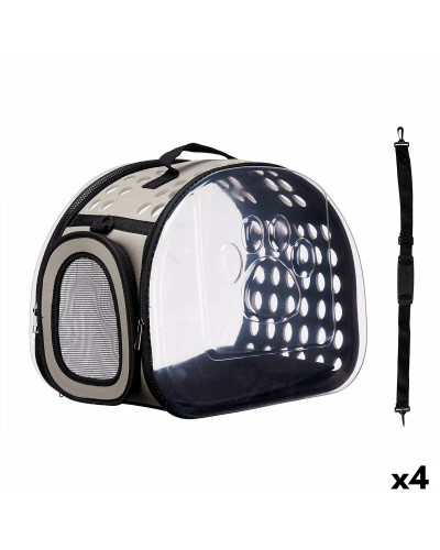 Transportbox Kunststoff Grau 43x20x33cm - 4er Pack
